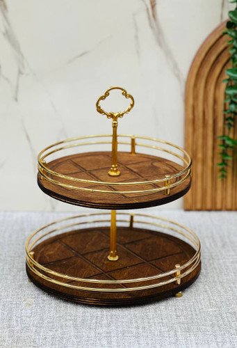 شیرینی خوری کف چوب دسته فلزی