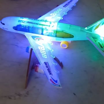 هواپیما سایز بزرگ موزیکال چراغ دار رقص نور دار